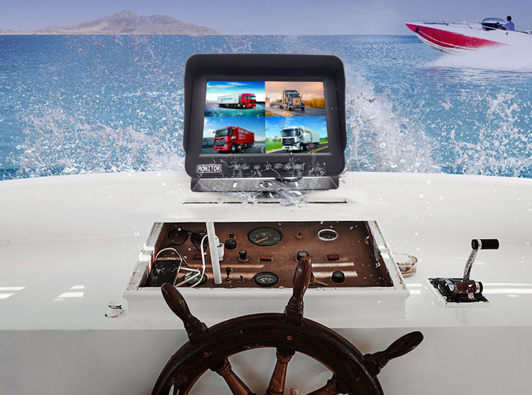 Waterproof lcd monitor for cars / machines / boats etc