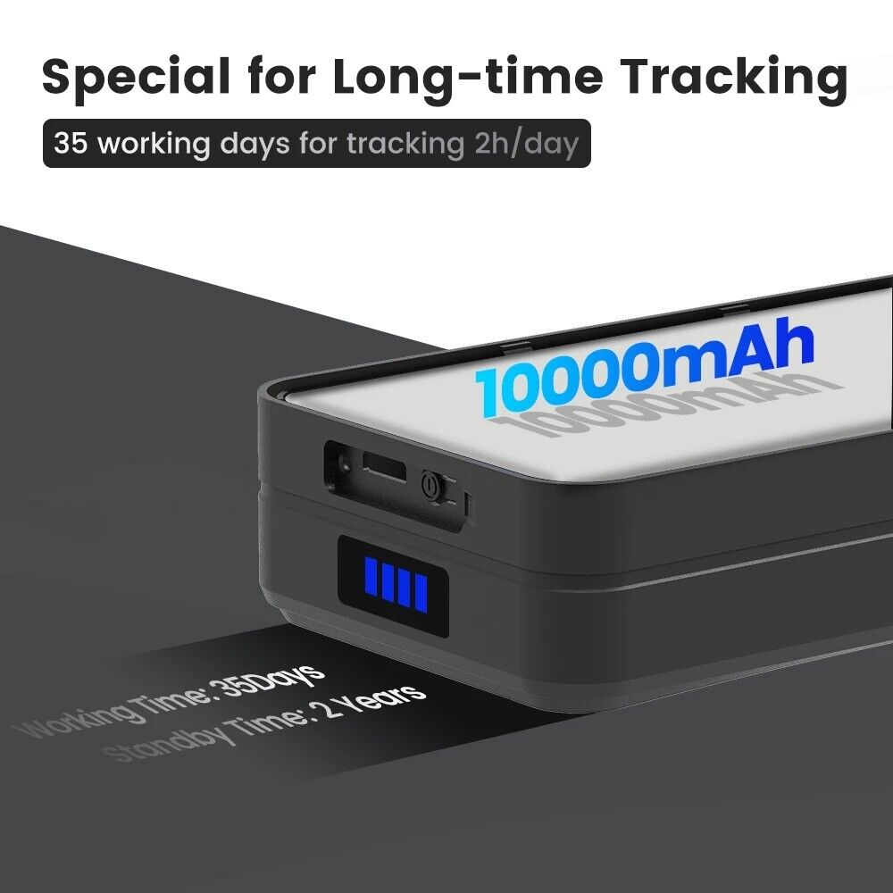 super 10000 mAh Li-polymer battery gps tracker