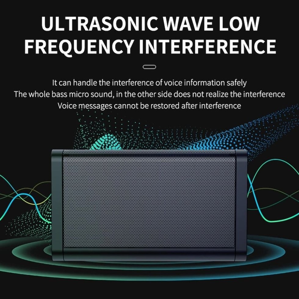 ultrasonic sound and video recording blocker jammer 