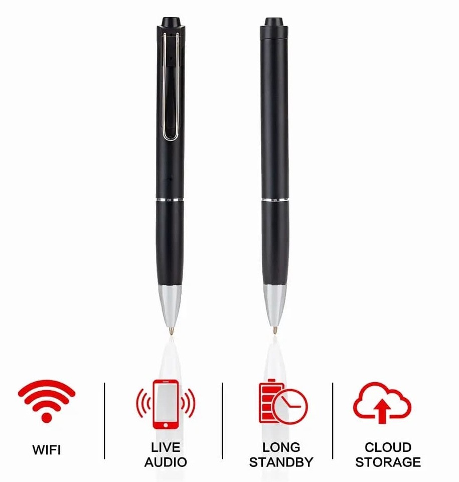 Pen recorder - recording sound and conversations (Audio eavesdropping device